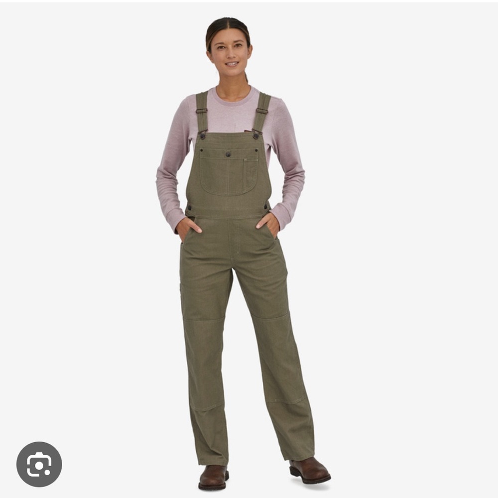 Patagonia Women's All Seasons Hemp Canvas Bib Overalls Size Small WornWear